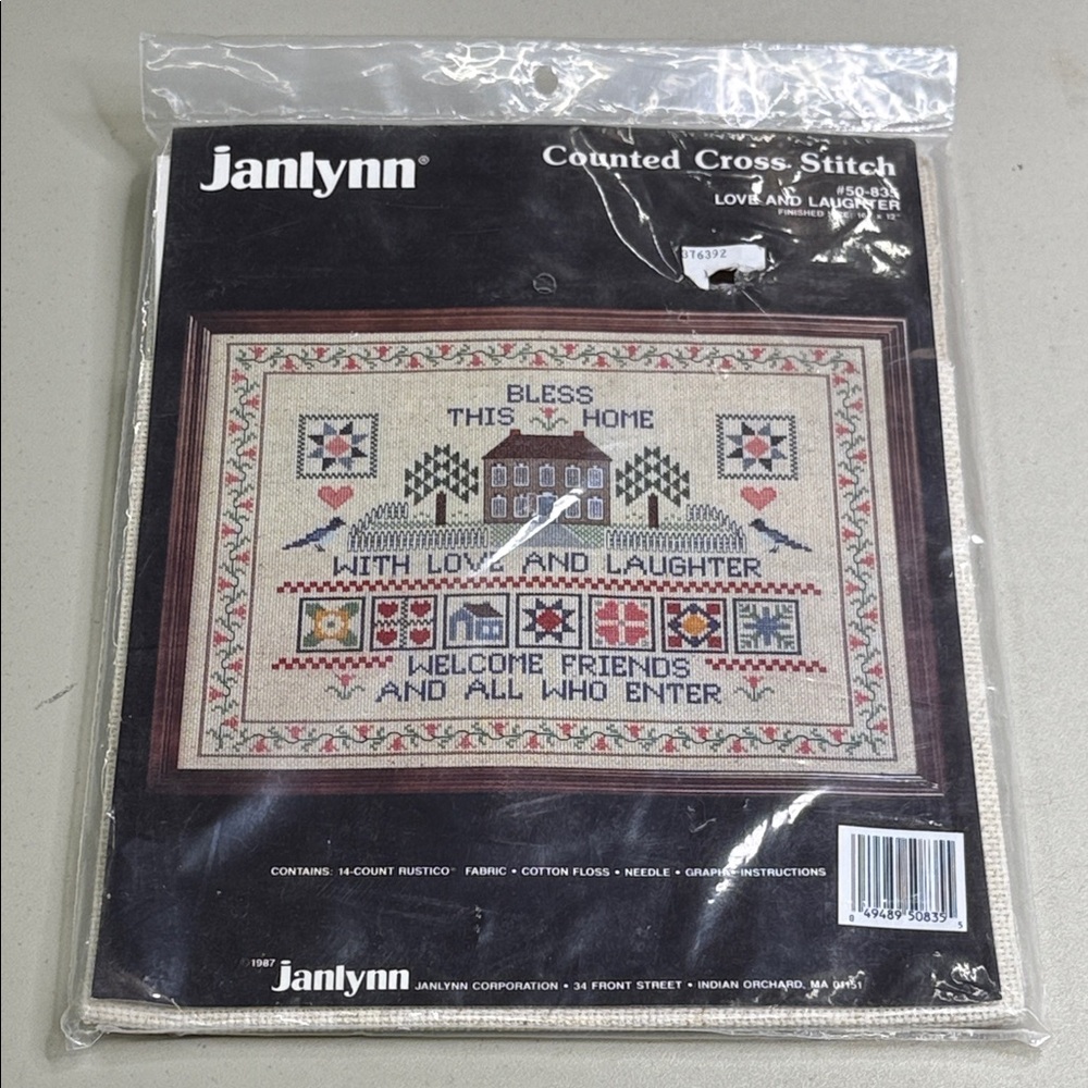 Counted Cross Stitch Kit janlynn Love and Laughter sealed